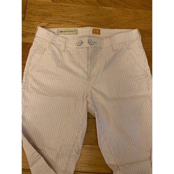 Pilcro & The Letterpress Anthropologie striped low rise straight leg pants 25P - Picture 3 of 9